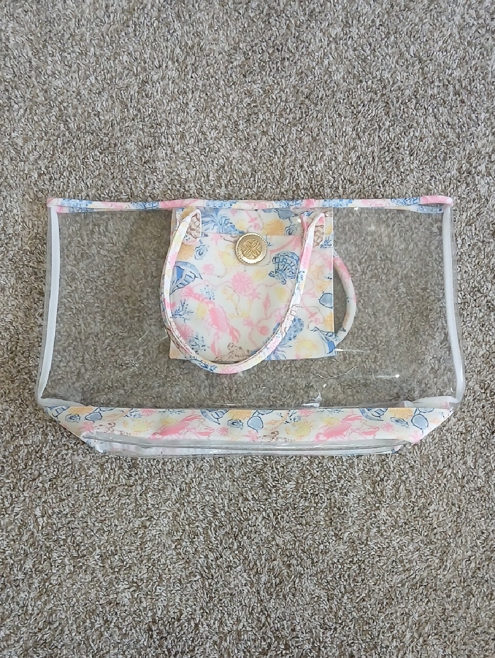 Lilly Pulitzer Clear Tote